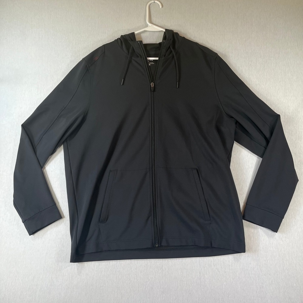 Rhone Bolinas Full Zip Hoodie Mens XXL Black Performance Activewear Jacket